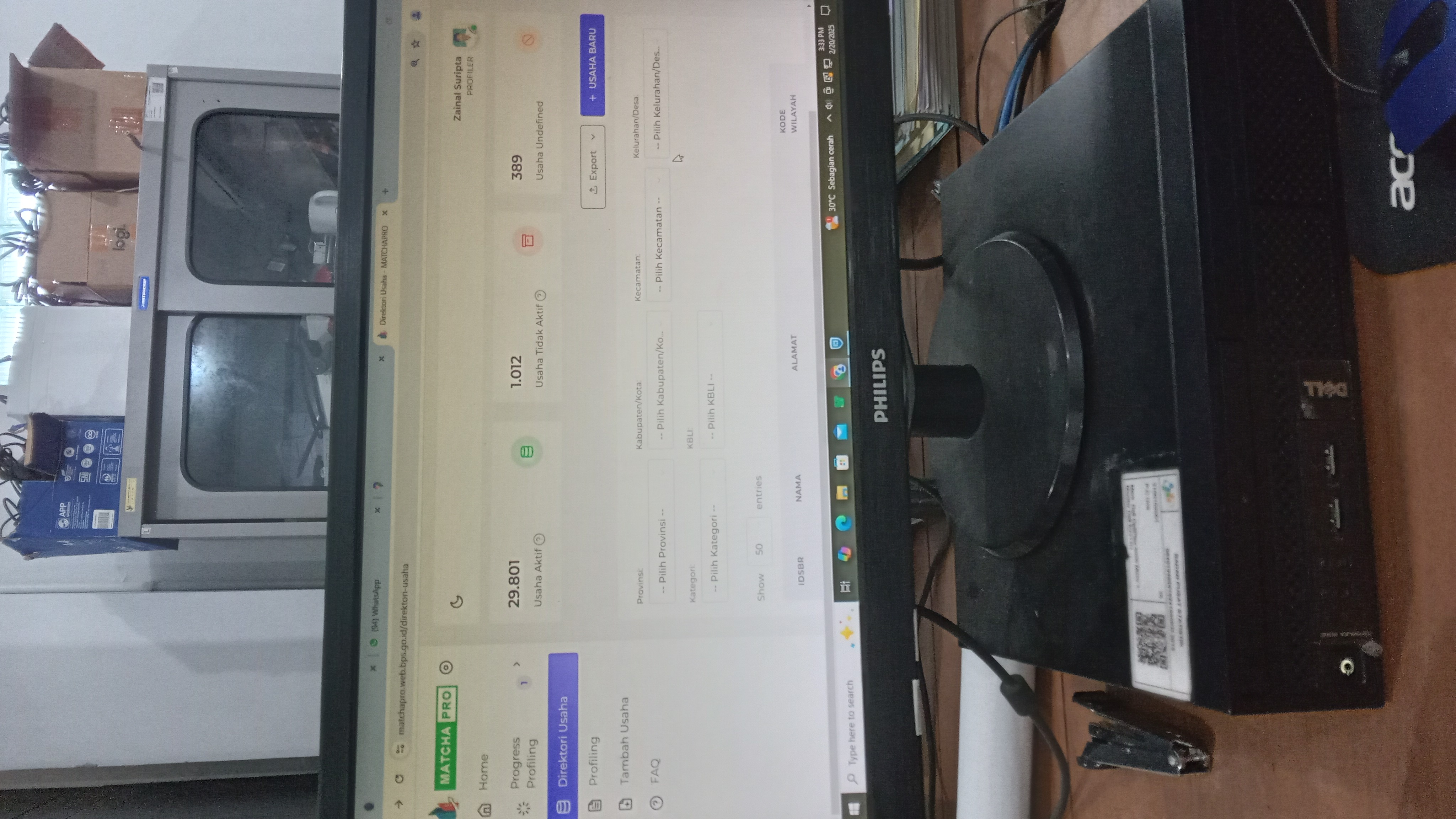 MSME Respondent Directory Update & Data Matching